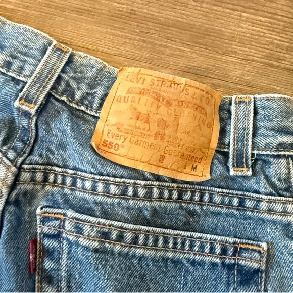 Levi’s 550 Vintage Relaxed Fit Tapered Leg Denim Jeans Women’s Size 8 Petite - Picture 10 of 10